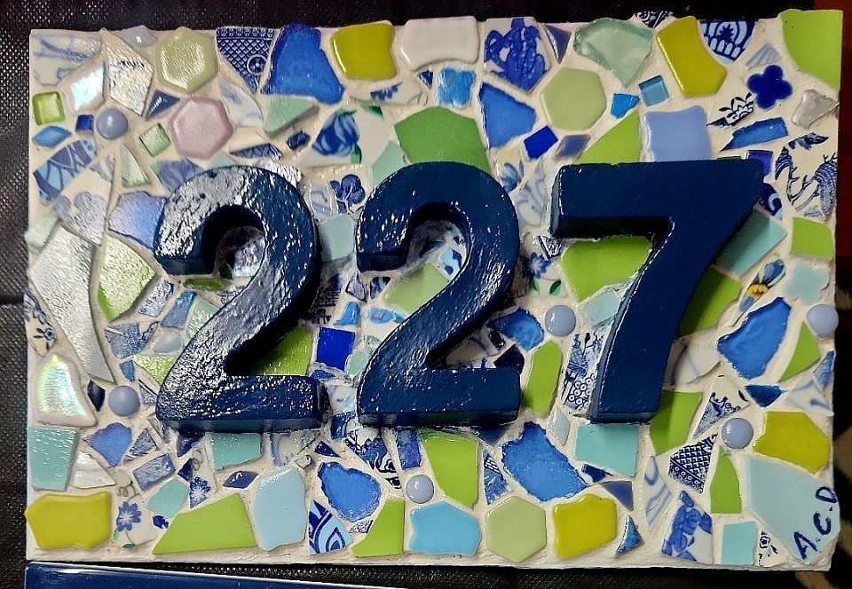 Mosaic House Numbers