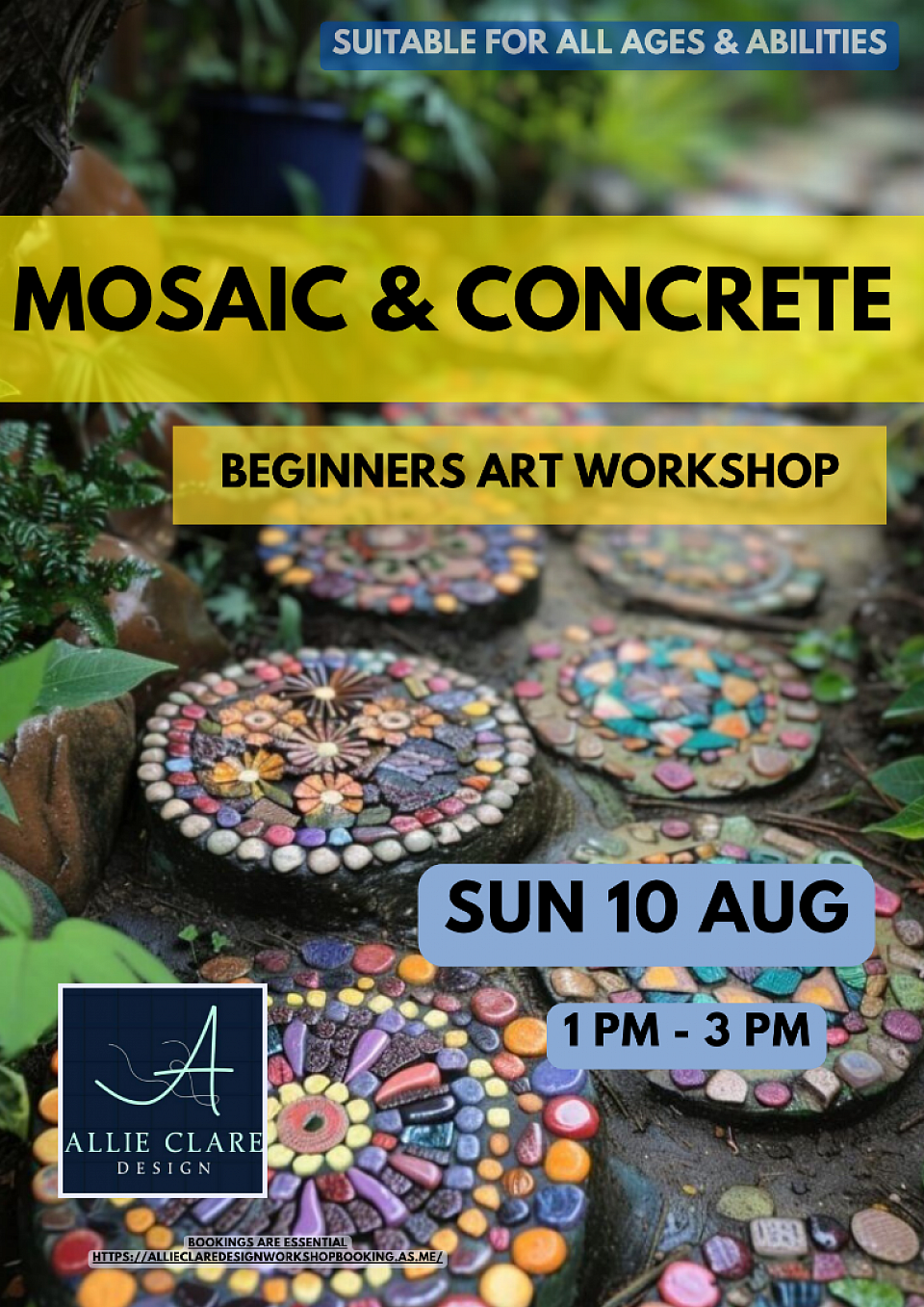 Mosaic and concrete